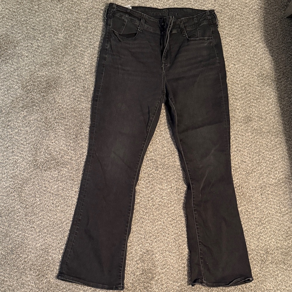 American Eagle Outfitters Black Flare Jeans